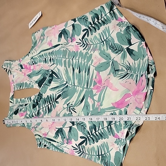 Old Navy Size XSP Patterned V Neck Cutout Tank Top, NEW With Tag - Picture 10 of 13